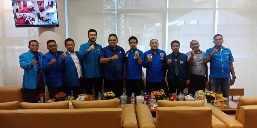 Ketua KNPI Sumut  El Adrian Shah Audiensi ke DPRDSU