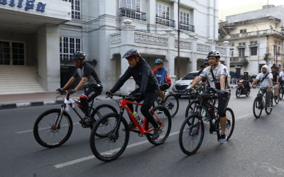 Gowes Bareng Bang Ijeck, ‘ Ayo berolahraga dan hidup sehat’
