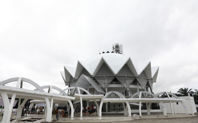 Wow !, Masjid Agung di Pintu Tol Teluk Mengkudu ini  Bisa Tampung 5000 Jamaah