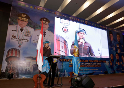 Pelantikan pengurus KNPI Sumut